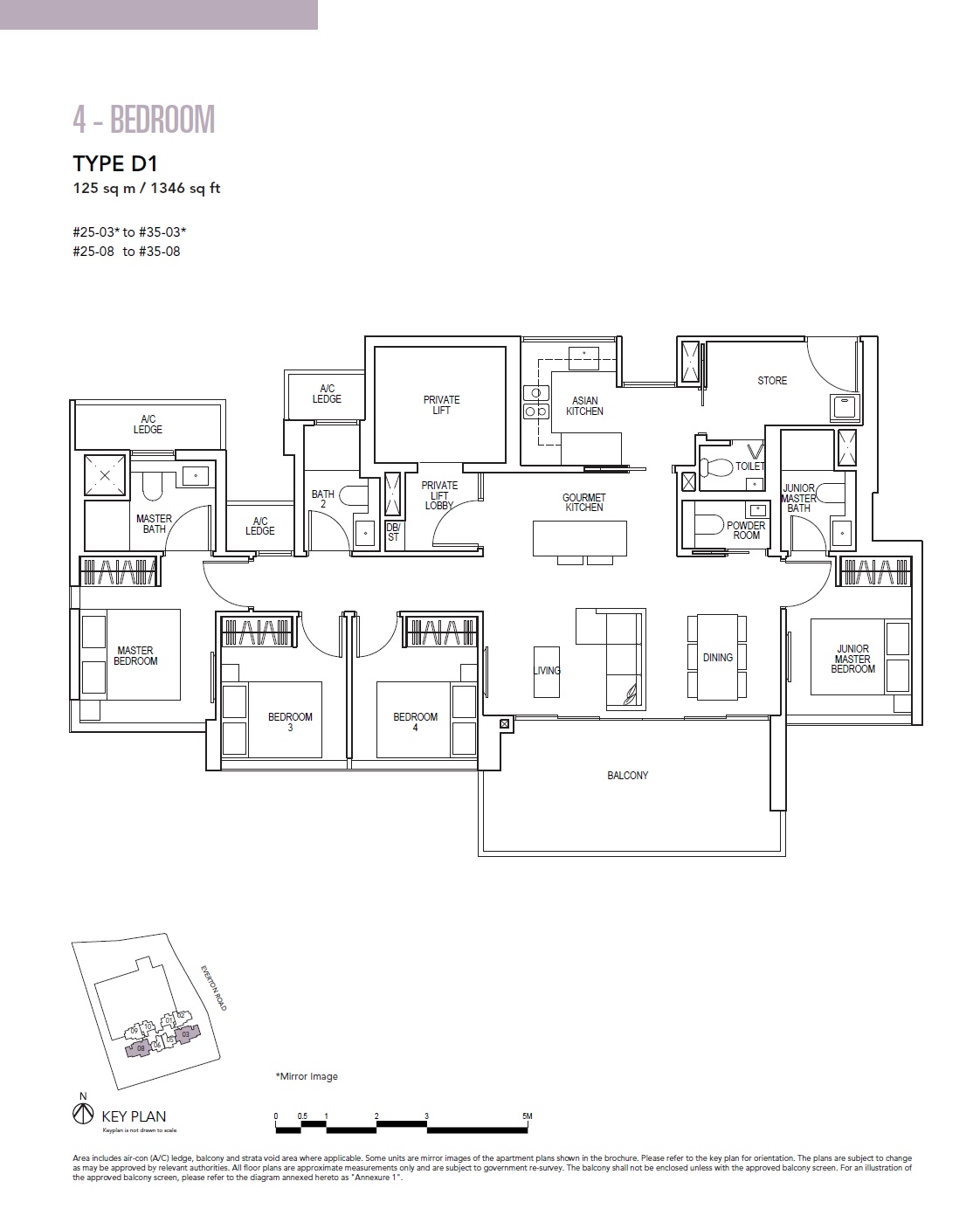 Sky Everton 1 Bedroom Floor Plan 4